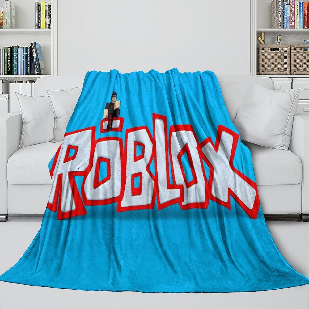 Roblox Pattern Blanket Flannel Throw Room Decoration (ONLINE ORDER ONLY)