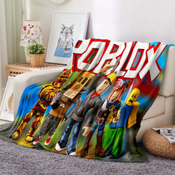 Roblox Pattern Blanket Flannel Throw Room Decoration (Online Order Only)