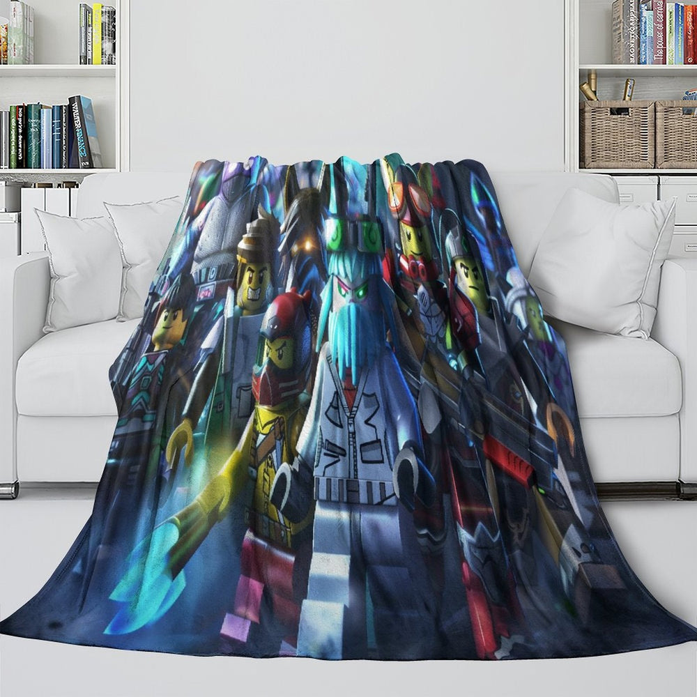 Roblox Pattern Blanket Flannel Throw Room Decoration (ONLINE ORDER ONLY)