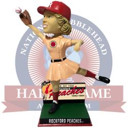 Rockford Peaches AAGPBL Wall Catch Bobbleheads (ONLINE ORDER ONLY)