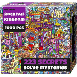 Rocktail Kingdom "Seek & See" 1000 Piece Jigsaw Puzzle Quokka