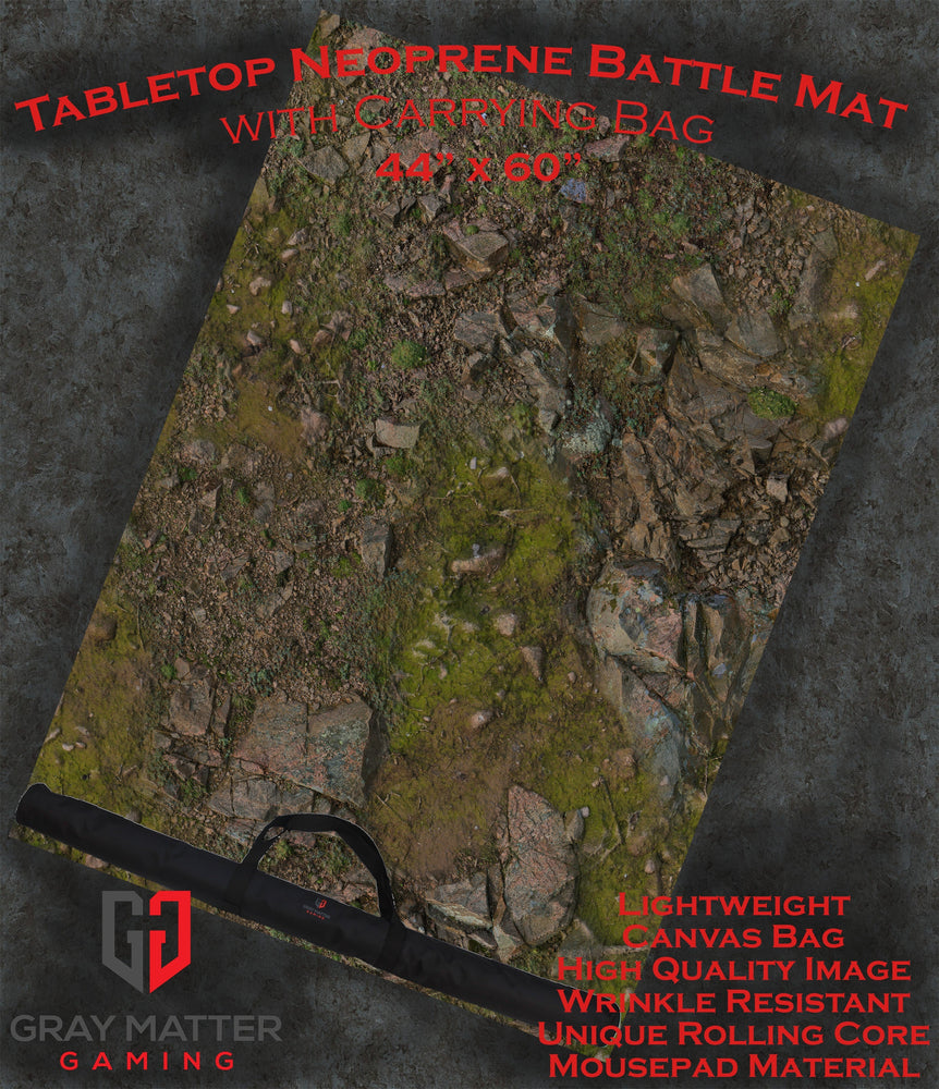 Rocky Highlands | Neoprene Battle Mat with Bag | Baron of Dice (ONLINE ORDER ONLY)