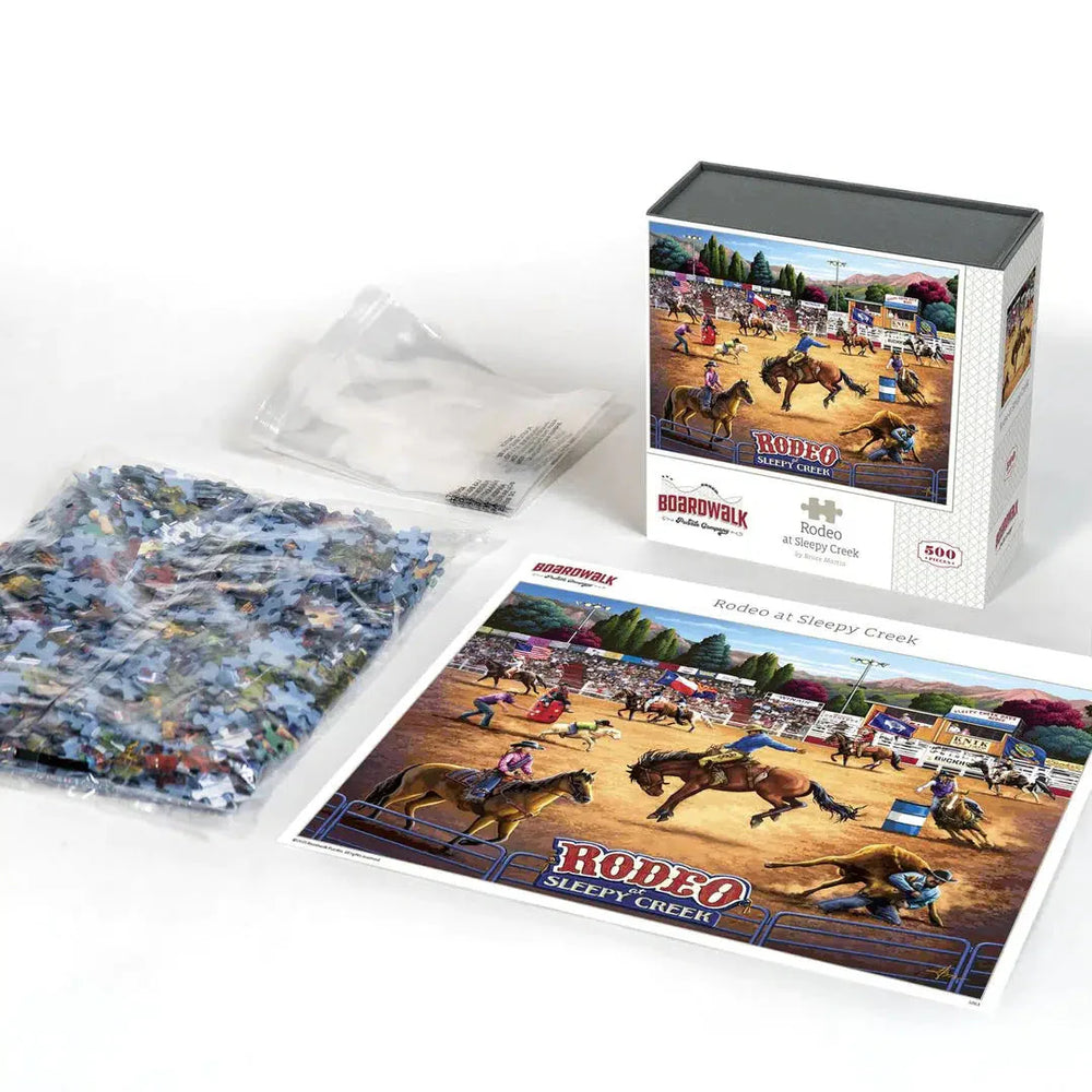 Rodeo at Sleepy Creek 500 Piece Jigsaw Puzzle Boardwalk (ONLINE ORDER ONLY)