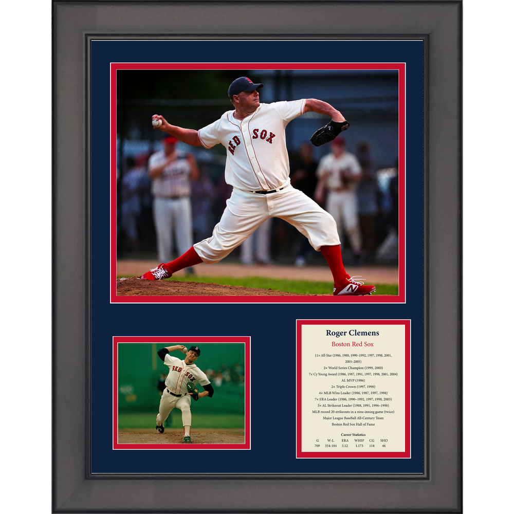 Framed Roger Clemens Boston Red Sox Hall of Fame 11"x14"Baseball Three Photo Collage (ONLINE ORDER ONLY)
