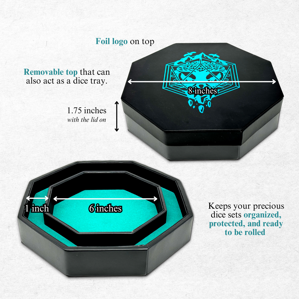 Roll for Adventure Holographic - Tray of Holding™ Dice Tray by Norse Foundry (ONLINE ORDER ONLY)