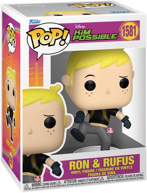Kim Possible Ron & Rufus Funko Pop! Vinyl Figure #1581 with Funko Protector (Online Order Only)