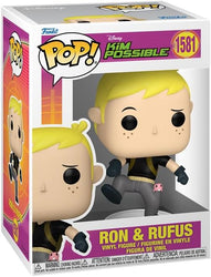 Kim Possible Ron & Rufus Funko Pop! Vinyl Figure #1581 with Funko Protector (Online Order Only)