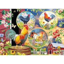 Rooster Magic 500 Piece Jigsaw Puzzle Cobble Hill (ONLINE ORDER ONLY)