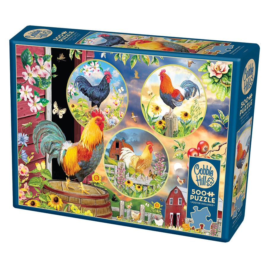 Rooster Magic 500 Piece Jigsaw Puzzle Cobble Hill (ONLINE ORDER ONLY)