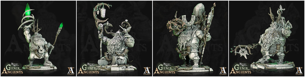 3D Printed Archvillain Games Nature's Wrath Genir Ancients - Rootals 28mm 32mm D&D (Online Only)