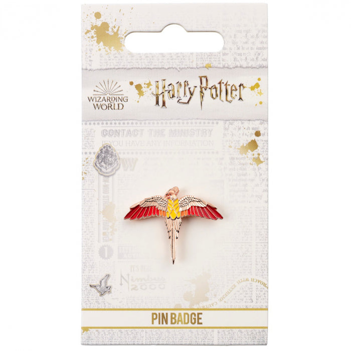 Harry Potter Fawkes Phoenix Rose Gold Plated Enamel Pin (Online Order Only)