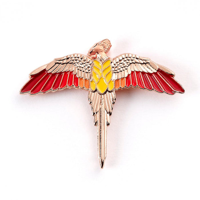 Harry Potter Fawkes Phoenix Rose Gold Plated Enamel Pin (Online Order Only)