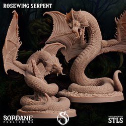 3D Printed Sordane Publishing Rosewing Serpent Cupid's Embrace Set 28 32mm D&D (Online Only)