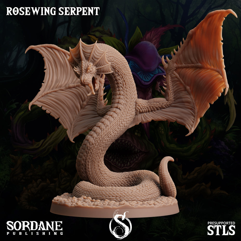 3D Printed Sordane Publishing Rosewing Serpent Cupid's Embrace Set 28 32mm D&D (Online Only)