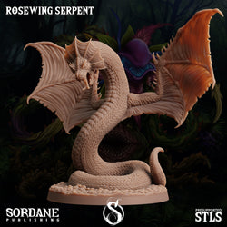 3D Printed Sordane Publishing Rosewing Serpent Cupid's Embrace Set 28 32mm D&D (Online Only)