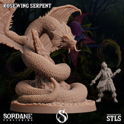 3D Printed Sordane Publishing Rosewing Serpent Cupid's Embrace Set 28 32mm D&D (Online Only)