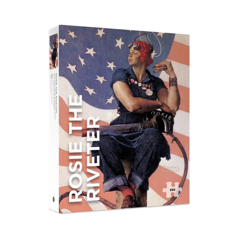 Rosie the Riveter by Rockwell 500 Piece Jigsaw Puzzle Pomegranate