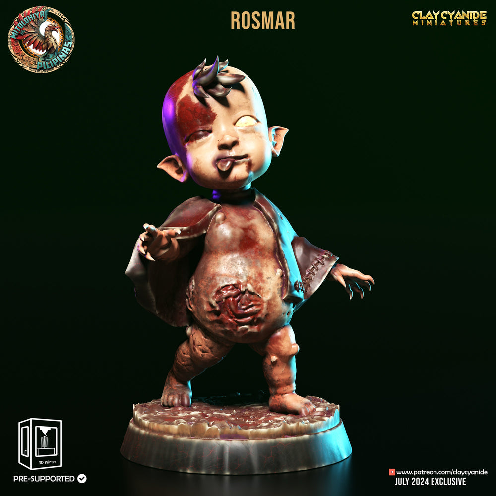 3D Printed Clay Cyanide Tiyanak Philippine Mythology 28 32 mm D&D (Online Only)