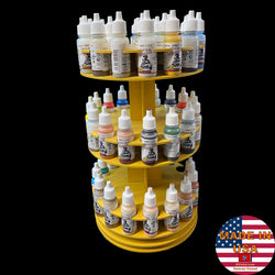 Rotating Paint Rack - For 26mm Dropper Bottles (AMMO, Vallejo, Army Painter, etc) (Online Order Only) (Online Order Only)