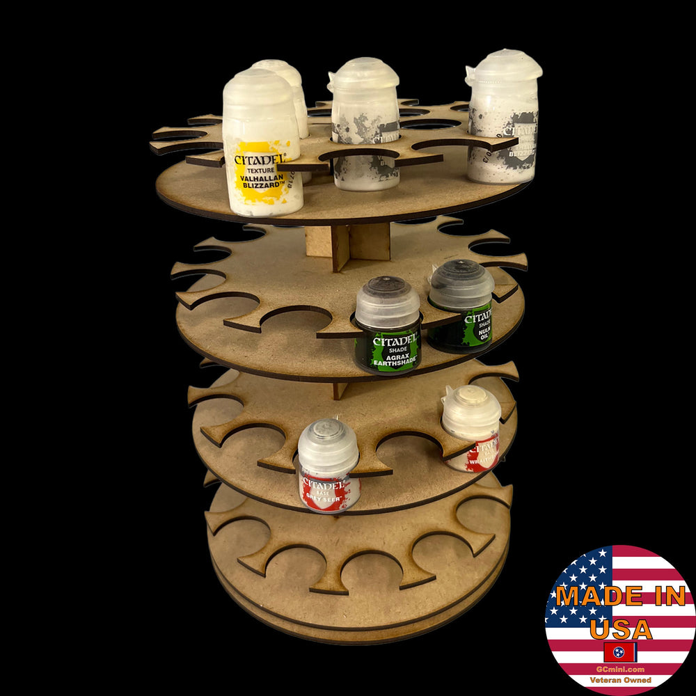 Rotating Paint Rack - For 34mm Paint Pots (GW, Citadel) (Online Order Only) (Online Order Only)