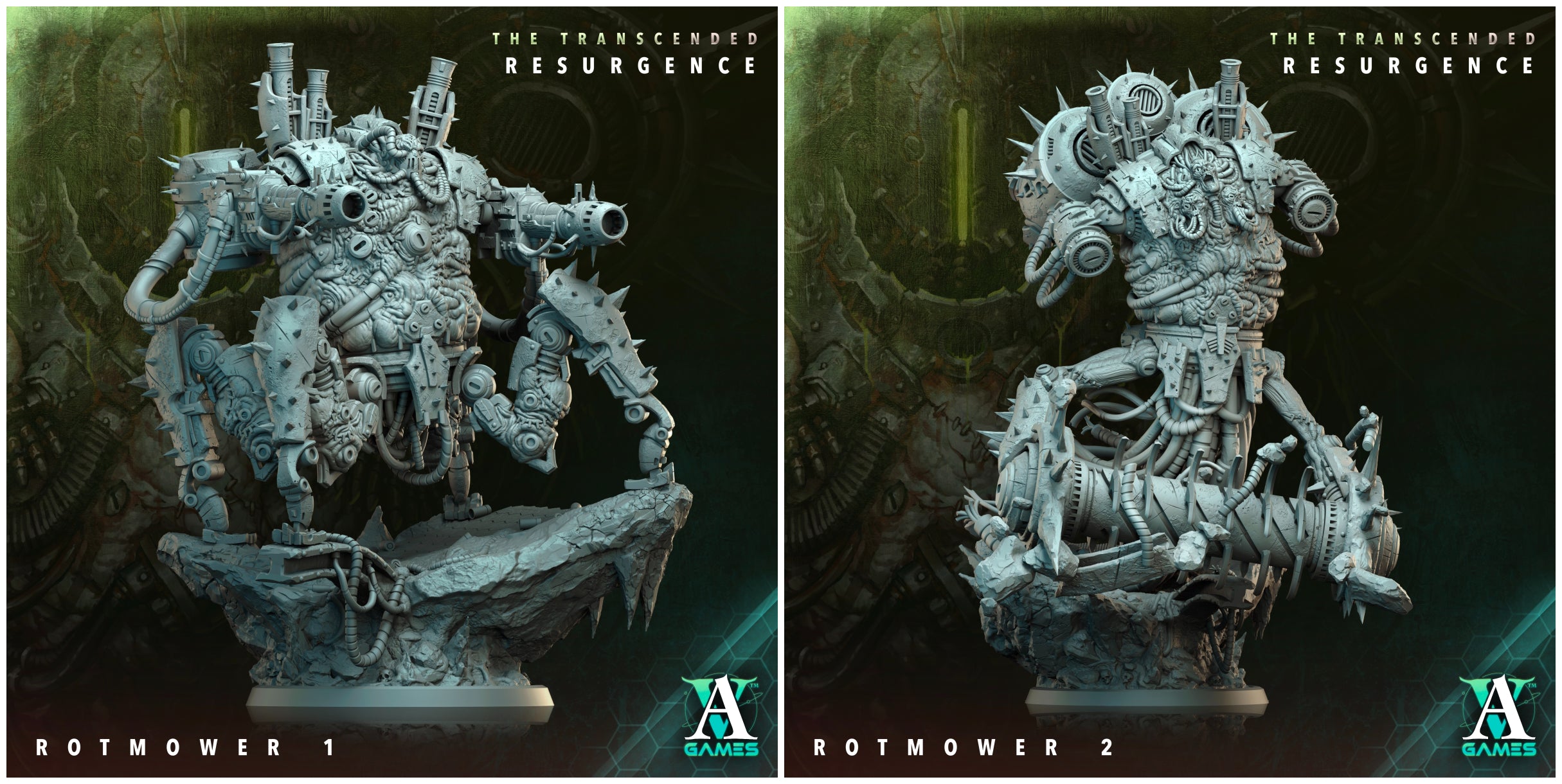 3D Printed Archvillain Games Rotmower The Transcended Resurgence 28 32mm D&D (Online Only)