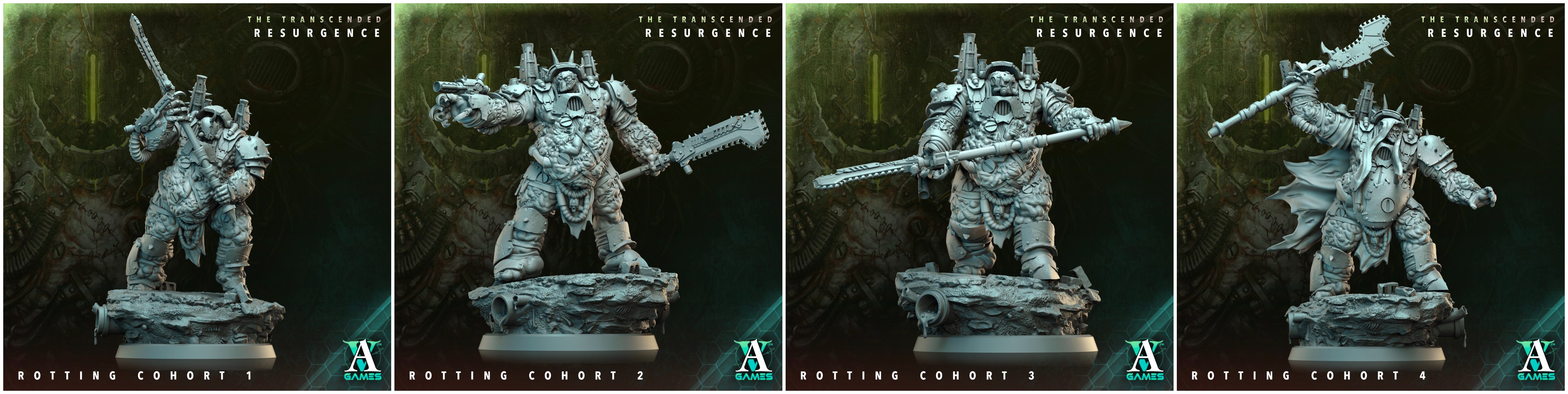 3D Printed Archvillain Games Rotting Cohort The Transcended Resurgence 28 32mm D&D (Online Only)