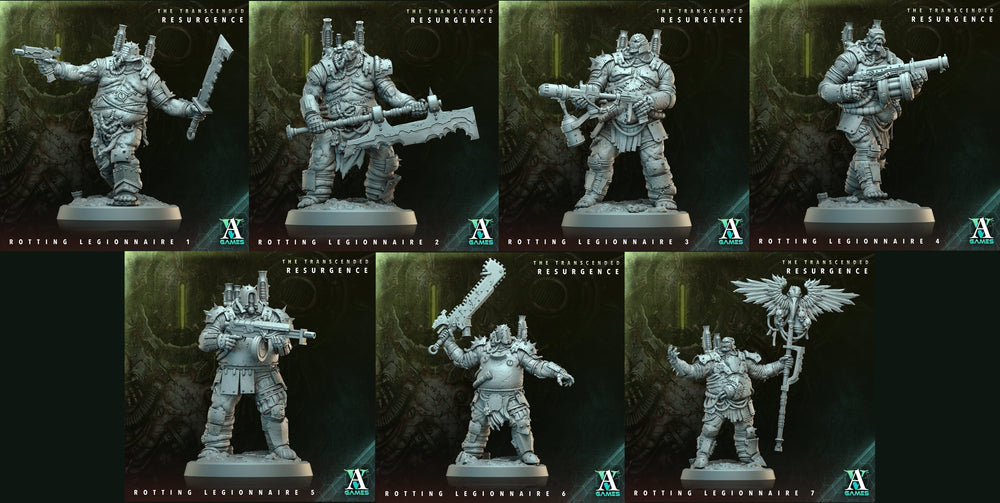 3D Printed Archvillain Games Rotting Legionnaire The Transcended Resurgence 28 32mm D&D (Online Only)