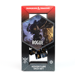 D&D Adventure Dice Set - Rogue Edition | Black 15pc Collection (ONLINE ORDER ONLY)