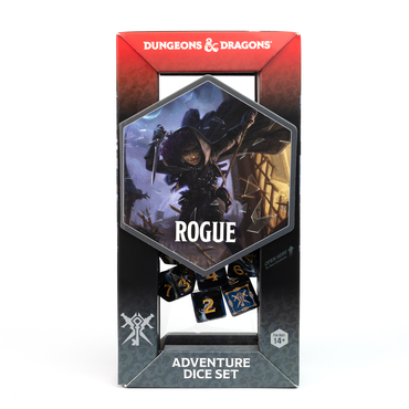 D&D Adventure Dice Set - Rogue Edition | Black 15pc Collection (ONLINE ORDER ONLY)