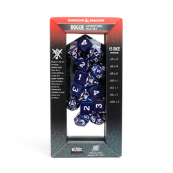 D&D Adventure Dice Set - Rogue Edition | Purple 15pc Collection (ONLINE ORDER ONLY)
