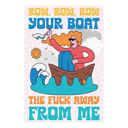 Row Your Boat the F*** Away from Me 500 Piece Jigsaw Puzzle Fun Club (ONLINE ORDER ONLY)