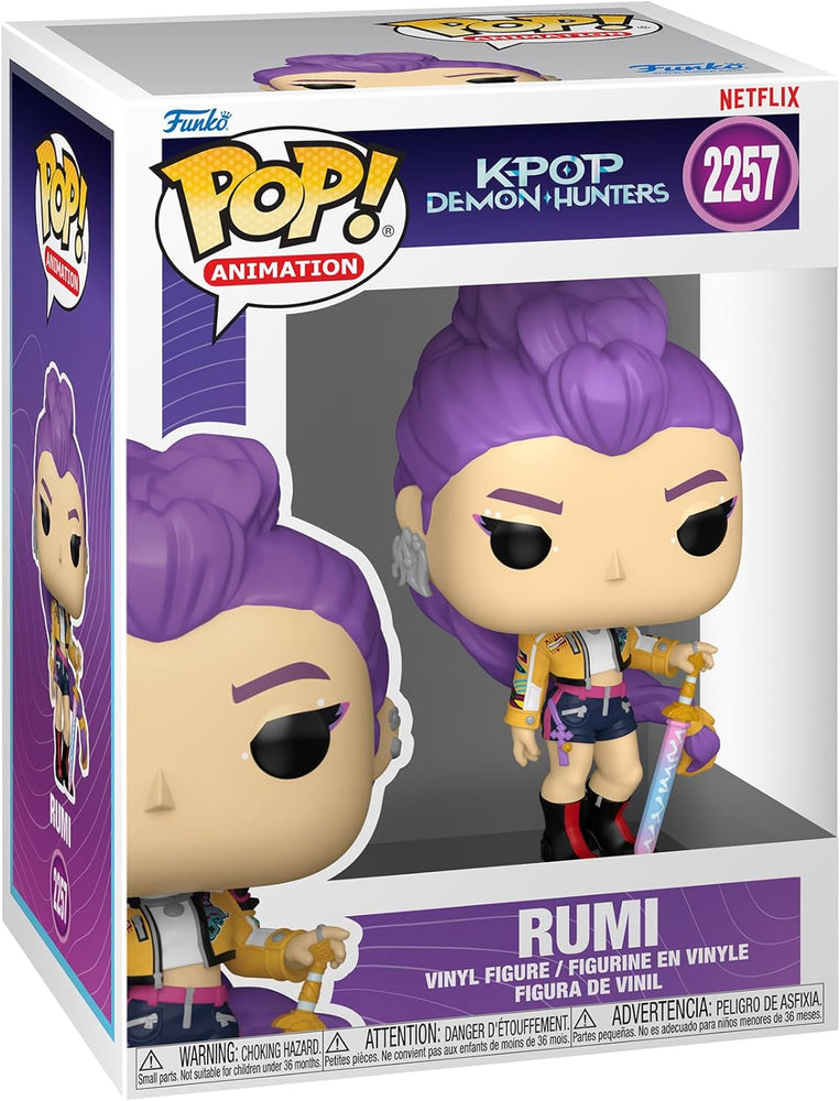 Funko Pop! Animation KPop Demon Hunters Rumi Vinyl Figure #2257 with Funko Protector (ONLINE ORDER ONLY)