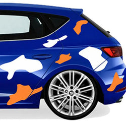 Universal Car Sticker For External Accessories Camouflage Stickers Decoration Side Kit  Adjust Molding Waterproof Vinyl Decals (ONLINE ORDER ONLY)