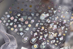 Ray Fish Shell  Conch Water Bubbles Octopus Starfish Mermaid Jellyfish Otter Dolphin Nail Art Decorations Sticker Manicure Decal (ONLINE ORDER ONLY)