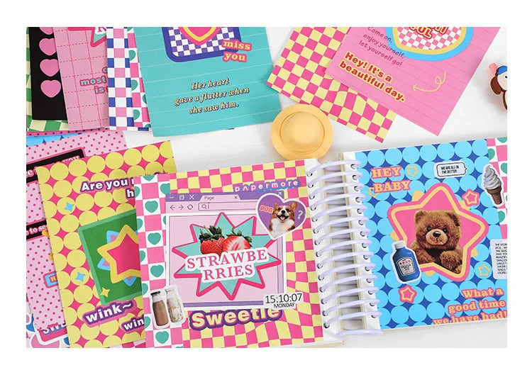 20 sheets Life Fantasy Series Scrapbooking Sticker Book Hand Account Background Decorative Sticker Label DIY Material Stationery (Online Order Only)