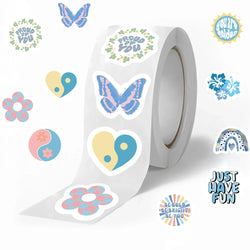100-500pcs Cartoon Blue Labels Thank You Sticker Sealing DIY Gift Decoration Scrapbooking Stationery Supplies Sticker (ONLINE ORDER ONLY)