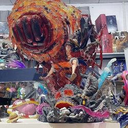 Luffy Gear 3 Figure: Red Roc LED Anime Statue