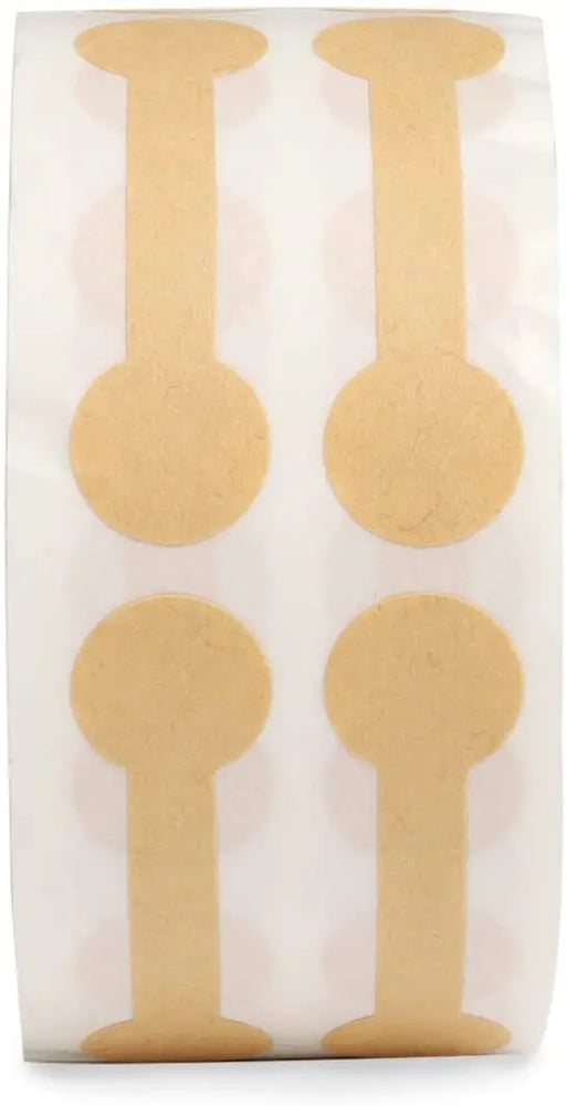 1 Rolls  500Pcs Jewelry Price Decoration Natural kraft Paper Handmade Sticker Labels Date Stickers (ONLINE ORDER ONLY)