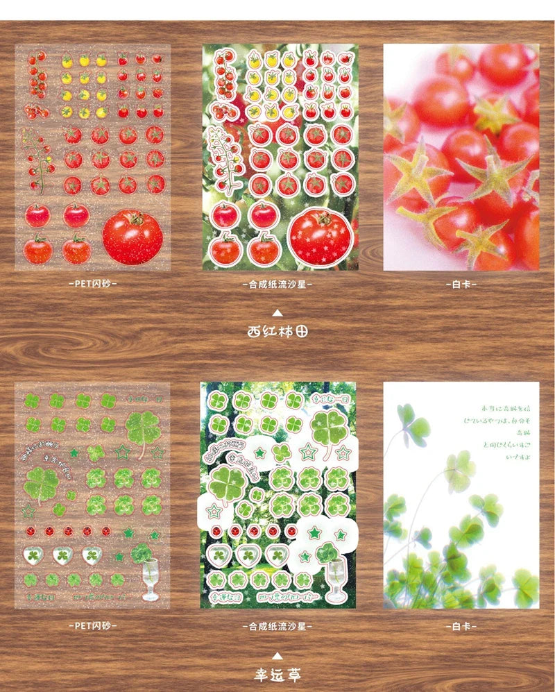 Y2K Japanese Sticker 8 Style Glitter Cute Sticker Phone Case Notebook Scrapbooking DIY Decorative Stickers Collage Material (ONLINE ORDER ONLY)