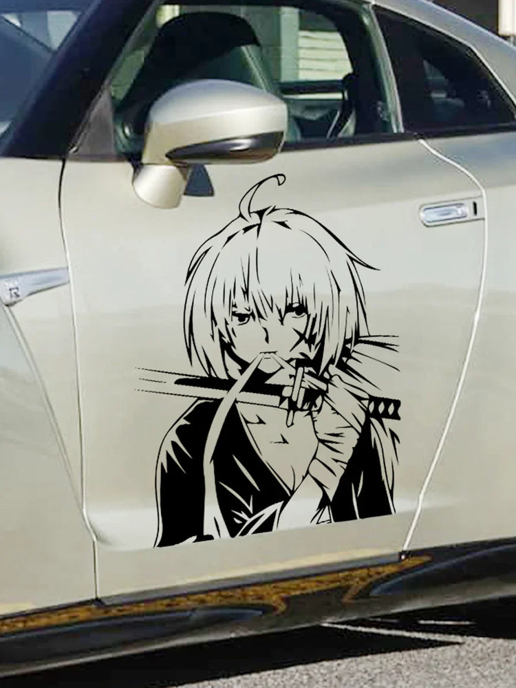 Japanese Anime Car Sticker Individual Decoration Door Donnet External Parts Waterproof Die-Cutting PVC Vinyl Decals (ONLINE ORDER ONLY)