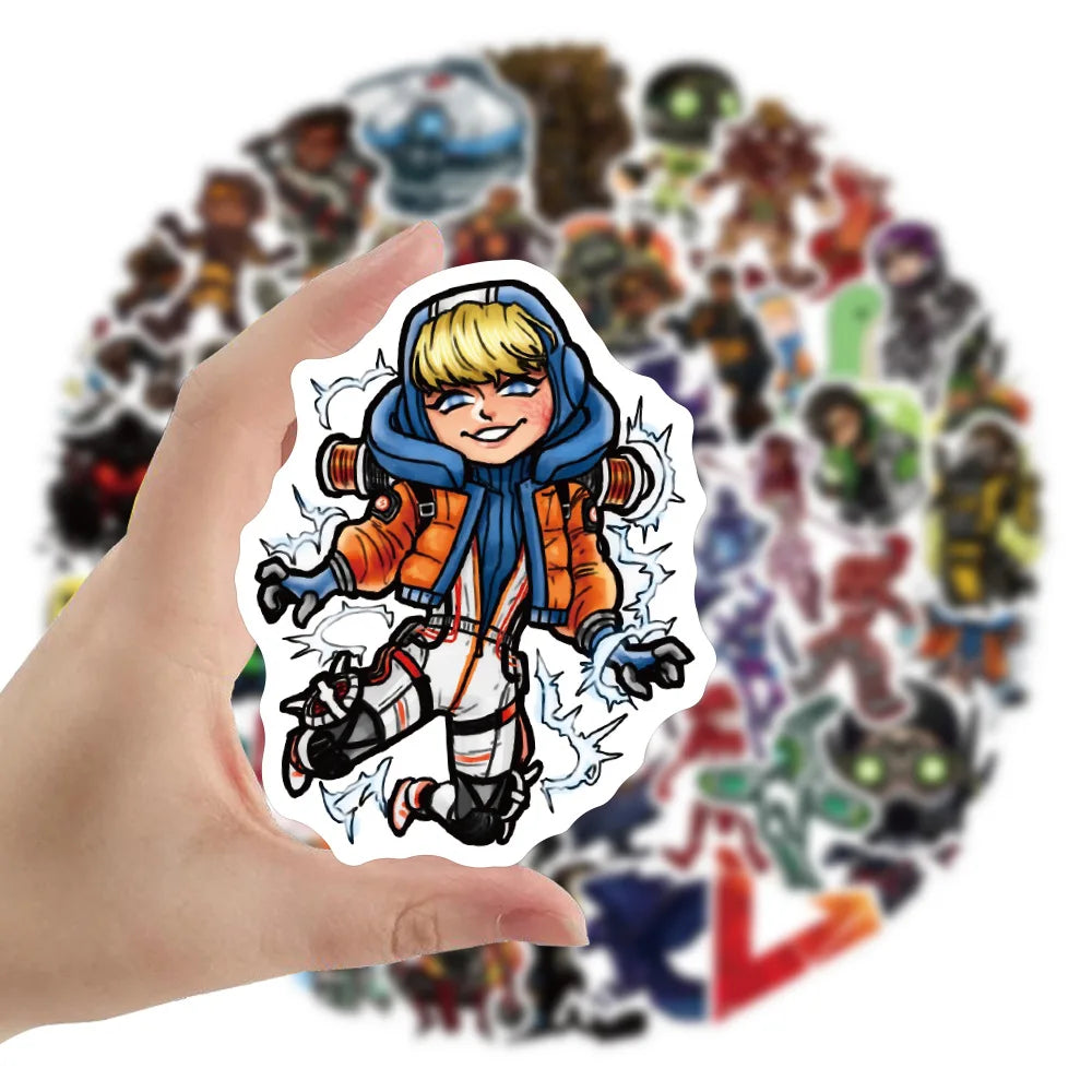 50PCS Apex Legends Stickers for Kids Toys, Skateboard, Suitcase, Motorcycle, Wall Decor (ONLINE ORDER ONLY)