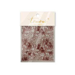 Lace Bowknot Hollow Out Fabric Art Fragmentation Sensation Petal Embossed Hottie Adhesive Nail Art Sticker Chic Manicure Decals (ONLINE ORDER ONLY)