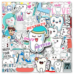 50Pcs Cartoon Waterproof Vinyl Stickers for Skateboard Snowboard (ONLINE ORDER ONLY)