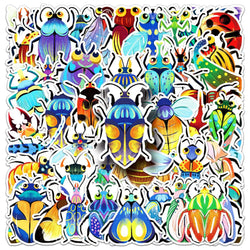 Colorful Insect Stickers for Phone Laptop Luggage Skateboard Decals Gift (ONLINE ORDER ONLY)