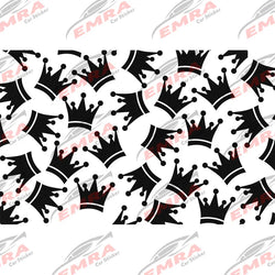 Fashion Crown Car Sticker for Triangular Window Decoration Universal All Vehicles External Accessories Waterproof Vinyl Decals (ONLINE ORDER ONLY)