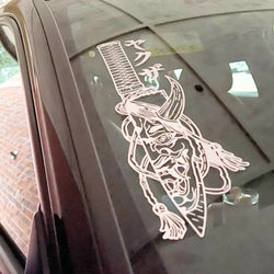 JDM Sticker Car for Hannya Mask Decoration Rear Windshield Japanese Anime Stickers External Accessories Waterproof Vinyl Decals (ONLINE ORDER ONLY)