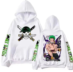 One Piece Zoro Anime Hoodie Sweatshirt | Y2K Streetwear