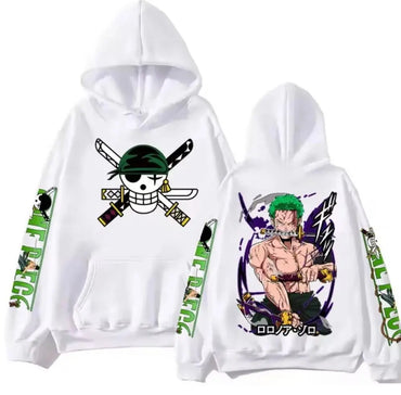 One Piece Zoro Anime Hoodie Sweatshirt | Y2K Streetwear