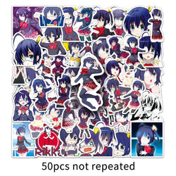 10/30/50PCS Takanashi Rikka Cartoon Stickers Love Animation Decals Fridge Luggage Laptop Phone Guitar Bike Skatboard Sticker Toy (ONLINE ORDER ONLY)