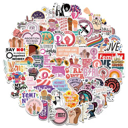 Inspirational Feminism Stickers Decals for DIY Phone Laptop Skateboard (Online Order Only)